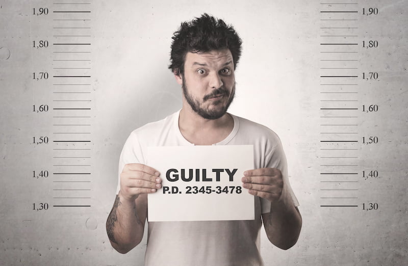 A man arrested by the police