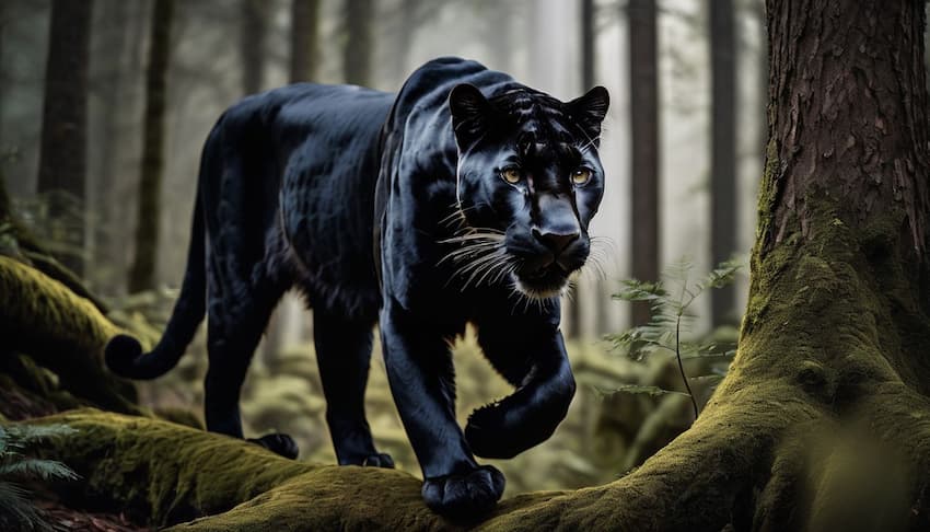 black panther in a dream