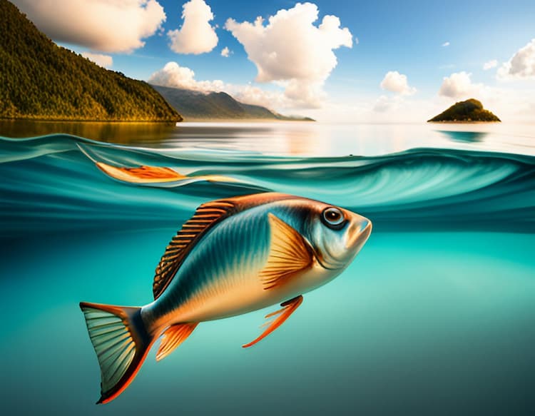 Dream about a fish out of water looking at the horizon